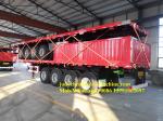 Sinotruk 45t Side Wall Cargo Heavy Duty Semi Trailers Tri Fuwa Axles
