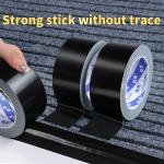 High Viscosity Black Duct Tape Clothes For Indoor Outdoor Applications No Logo