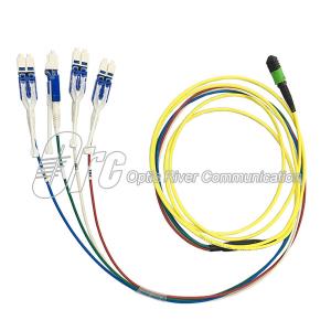 Quality 8 Cores MPO To LC Uniboot Optic Patch Cord G657A1 wholesale