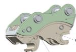 Durable Excavator Quick Hitch Coupler , Mini Excavator Quick Attach