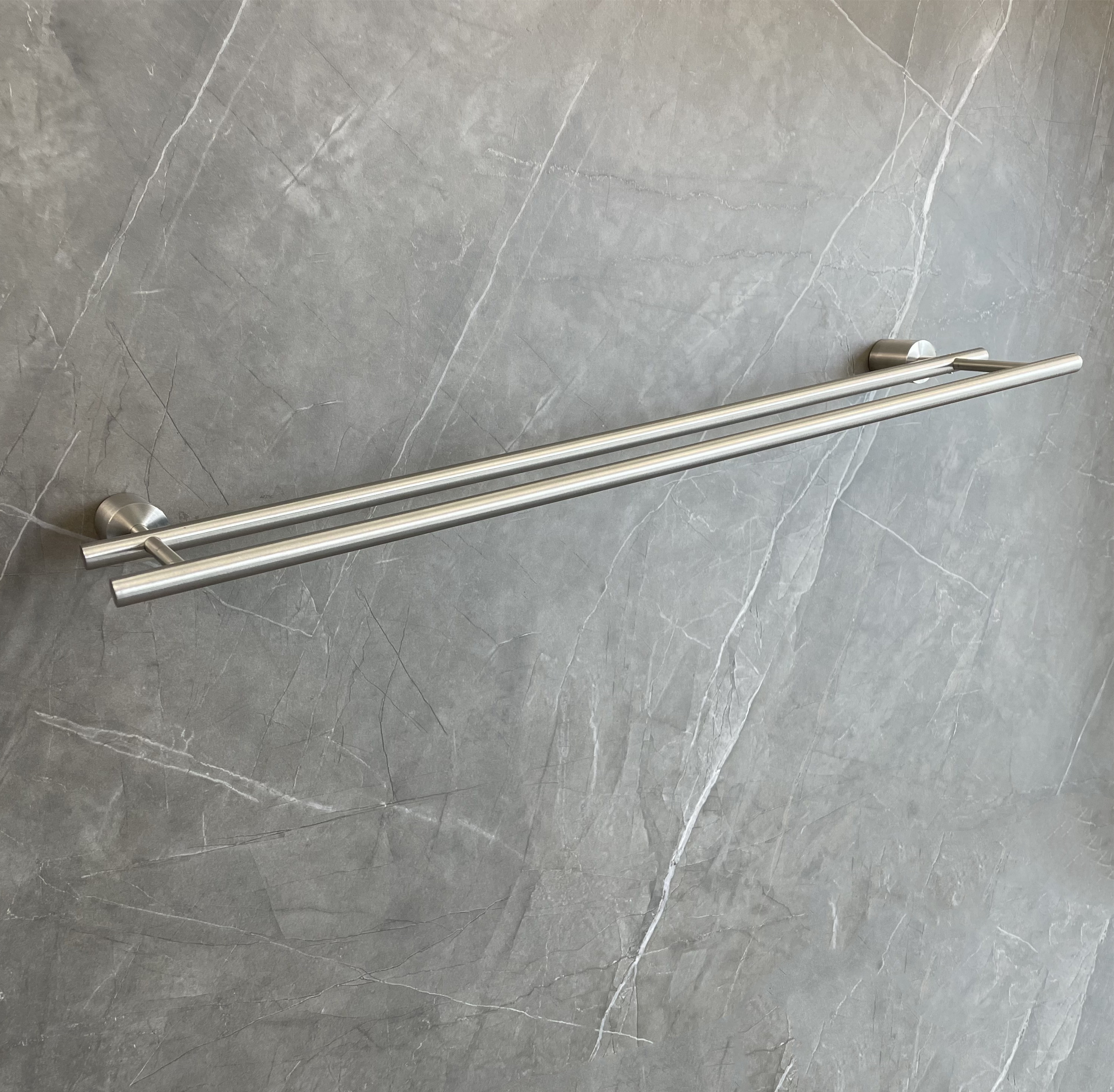 SUS304 Stainless Steel Towel Rod Rustproof Wall Mounted Bathroom Towel Rack