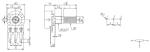 16mm rotary potentiometer with metal shaft, guitar potentiometer, carbon