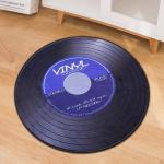 Modern Minimalist Printed Chair Floor Mat Round Office Computer Floor Mat