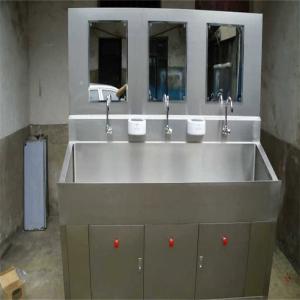 Quality Workshop Operation Medical Stainless Steel Sink Hand Wash Sink SUS201 With Tap Holes wholesale