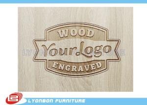 Quality Customized Engraved Wood Display Logo For Display Accessory , Paint Finished wholesale