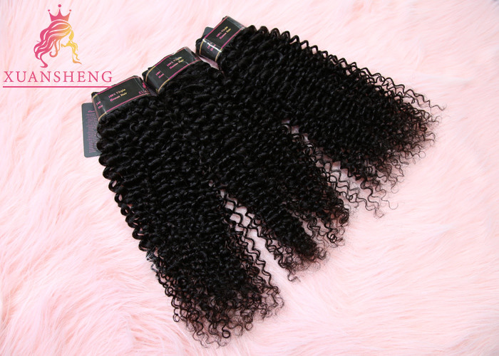 Grade 10A Malaysian Human Hair Deep Curly Extensions No Tangle No Shedding