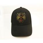 ACE BSCI Animal Pattern Rhinestone Black Baseball Cap / Satin Baseball Cap Black