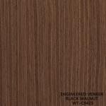 Engineered Walnut Wood Veneer Quarter Cut Vertical Grain 942s/943s For Interior
