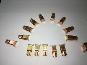 Quality BeCu Brass Stamping Parts One Row Cavity For Wall Switch Plugs / Sockets wholesale