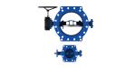 Stainless Steel Butterfly Control Valve , Ductile Iron Double Offset Butterfly