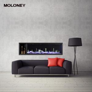 Quality 1280mm Flush Mount Electric Fireplace Two Heating Or Media Option wholesale