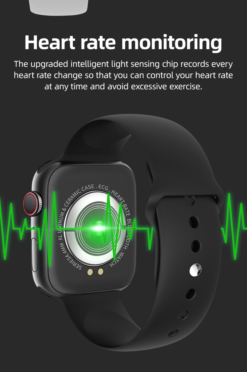 T500 Plus Heart Rate Wireless Smartwatch Ladies Fitness Wristband