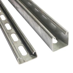 Quality Corrosion Resistant Lightweight Aluminum Slotted Channel Extrusion Anodized wholesale