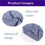 Mid Rise Briefs Mens Cotton Boxer Shorts Underwear Ultra Soft Loose Cotton