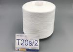 Polyester Staple Fiber 20/2 Spun Raw White Yarn For Clothing