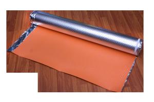 Quality Silver Film Coating IXPE Foam Roll 60kg/M3 Sound Absorbing Underlayment 2mm wholesale