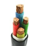 Copper PVC Armored Cable , Insulated Black Power Cable Insulation