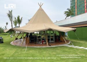 Quality Big Waterproof Canvas Indian Tipi Event Teepee Hotel Desert Tent for Camping wholesale