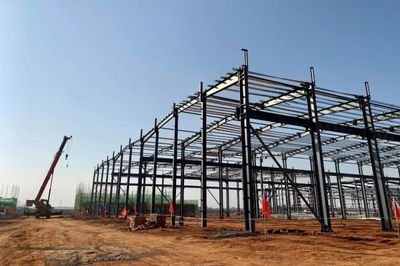 High Strength Prefab Steel Buildings Construction Galvainzed Steel Frame High Rise Buildings