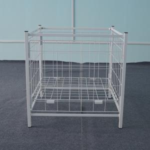 Quality Big Goods Retail Display Baskets Advertising Wire Basket 4 Castors wholesale