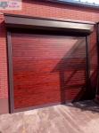 Mahogany Wood Grain Aluminium Roller Door / Automatic Roller Door