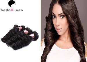 Quality Unprocessed Double Drawn Mongolian Hair Extensions , Loose Wave Hair Extension wholesale