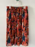 Casual Printed Women's Skirts Clothing 100% Polyester Ladies Long Skirts