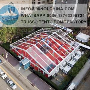 Quality Arched 950g/Sqm PVC Coated Outdoor Event Tent Waterproof wholesale
