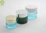 Transparent 15ml 30ml 50ml Glass Cosmetic Cream Jar Custom Painting