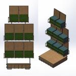 8 Tea Boxes Metal Food Display Stands Wire Basket Display Rack For Tea Package