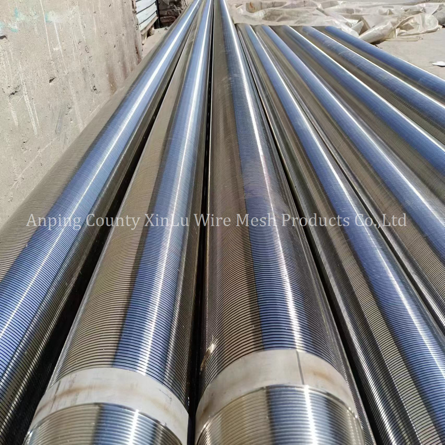 Vee Wire Stainless Steel Sand Control Screen Pipe 1000psi Pressure 0.080 Continuous Slot