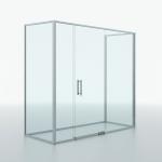 Soundproof Glass Office Dividers Aluminium Frame Single glazed Glass Wall
