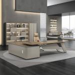 Wooden Panel High Gloss Painting Vanish Lacquer Modern Executive Office Manager