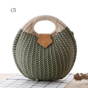 Quality Wholesale Summer Handmade Ladies Fashion Handbags Women Straw Rattan Bag wholesale