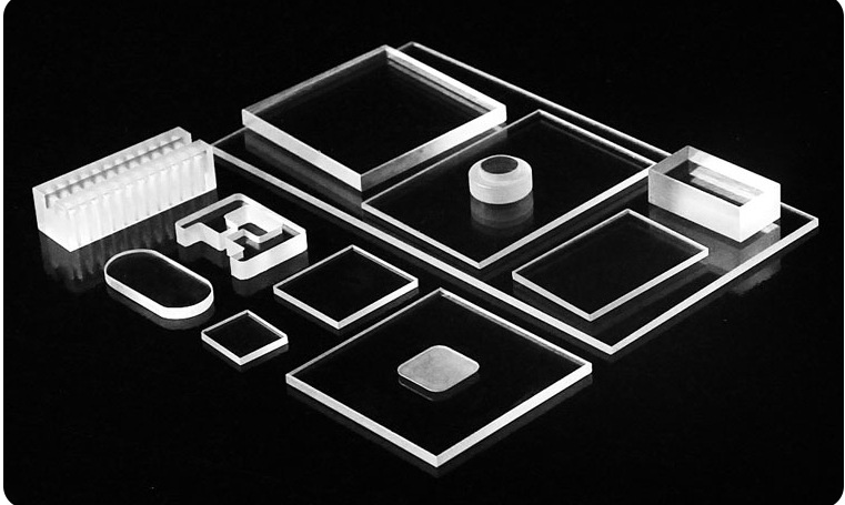 Fused Silica Window Circular Transparent Quartz Glass Plate With Step