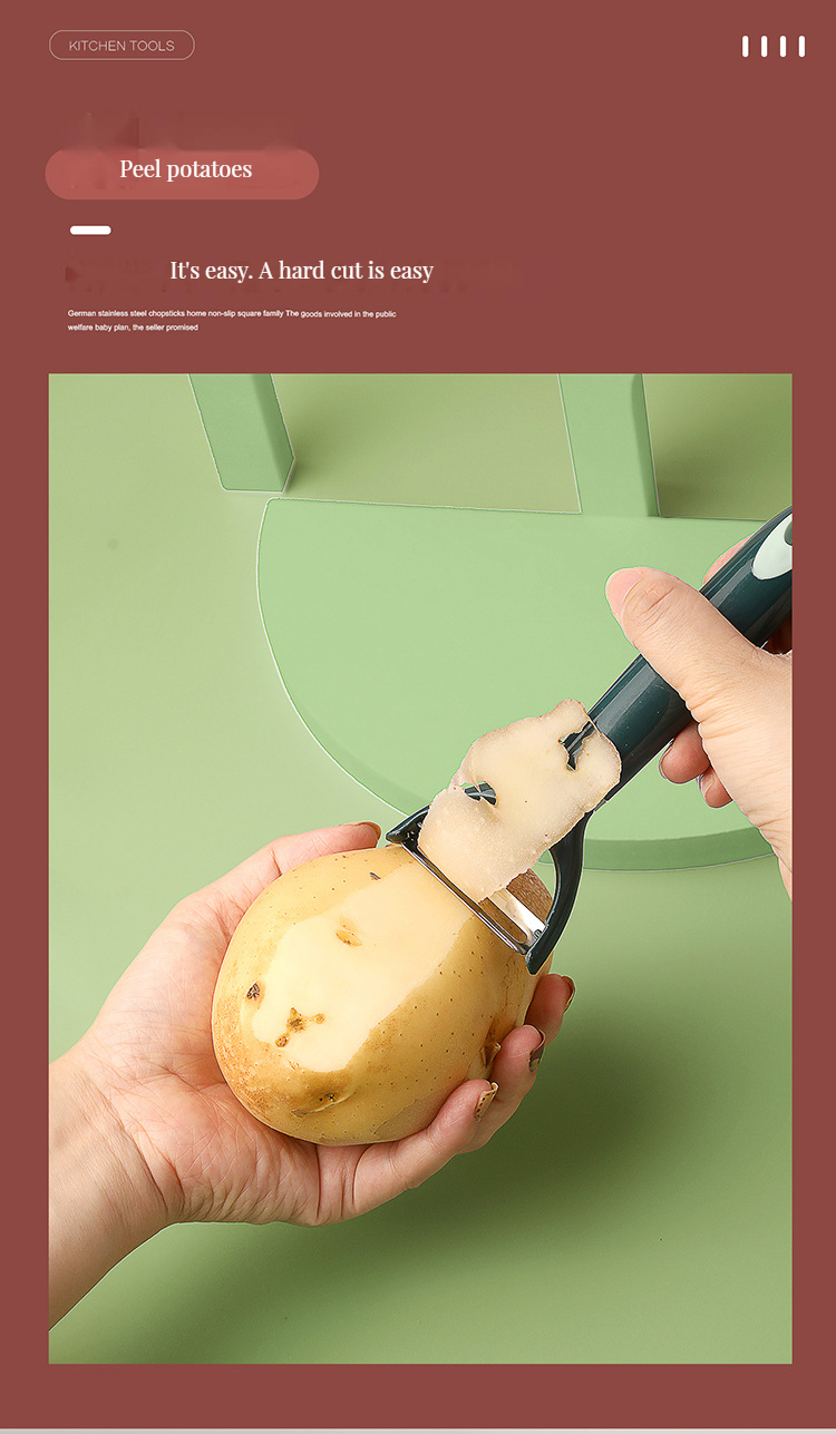 Fruit Vegetable Tools Kitchen Tools Stainless Steel Potato Peeler with Customized Logo