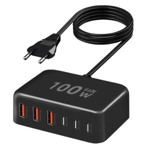Quality 100W Multiple USB Charger 6 Ports Hub QC3.0 Phone Charger Station wholesale