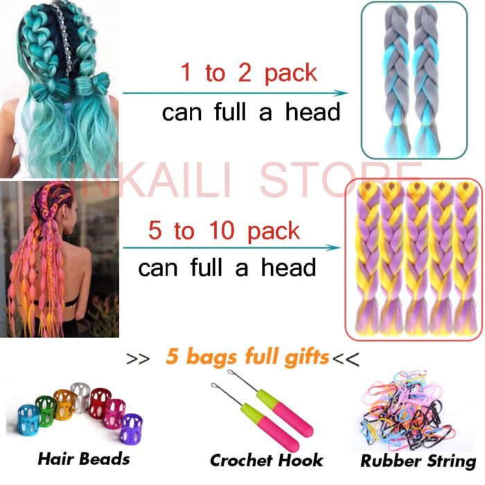 Chemical Processing Synthetic Crochet Braids Hair Extensions Pre Stretched And Dyed