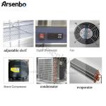 CE SUS201 Kitchen Fridge Freezer Multipurpose Freestanding With 6 Doors
