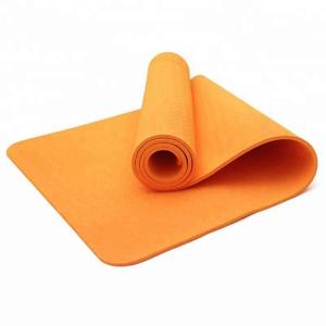Quality Non Slip Orange Yoga Exercise Mat Customized Specifications For Kids Indoor Play wholesale
