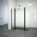 Square Free Standing Tempered Glass Shower Door