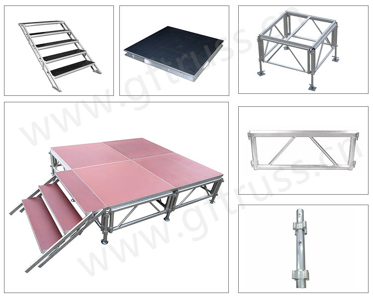 0.6m Height Adjustable Aluminum Portable Stage Platform