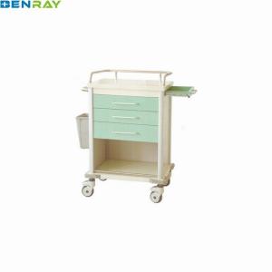 Quality Emergency Drug In Emergency Trolley Steel Medicine Hospital Medical Trolley wholesale