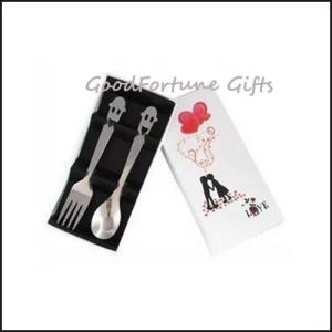 Quality Stainless steel Wedding gift set spoon and fork souvenir gift wholesale