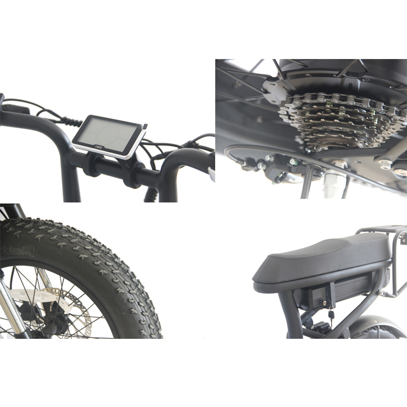 7 Speed Gears Electric Motorcycle Bicycle 1000w Fat Tire Chopper Motor Beach Bikes Cruisers