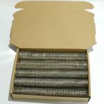 Nylon Coated 4:1 Metal Spiral Binding Gold Coil Single Wire O