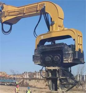 Quality 155 L/Min Hydraulic Pile Hammer 20 Tons 30 Tons Excavator Attachments wholesale