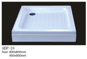 Quality Acrylic shower tray, shower basin,acrylic shower base HDP-34 900X900,800X800 wholesale