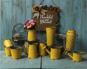 Quality Europe Style Antique Iron Flowerpot Floor Bucket wholesale