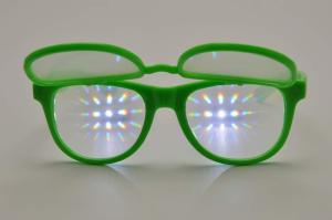 Quality Plastic Frame 3D Firewowks Flip Up Glasses Double Diffraction Effect wholesale
